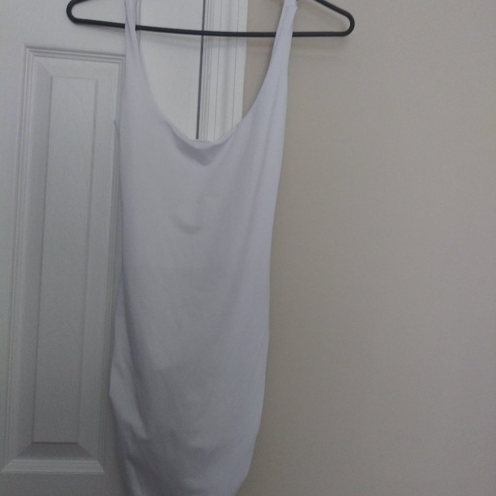 NEW white open back dress